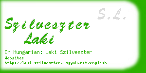 szilveszter laki business card